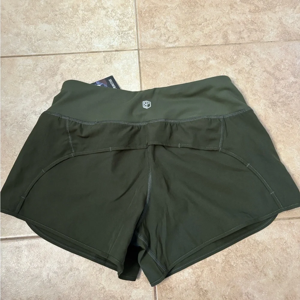 Women's Born Primitive NEW Green Athletic Shorts - Picture 2 of 5